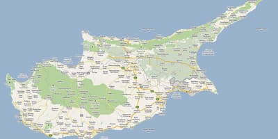 Street kart over peyia Kypros